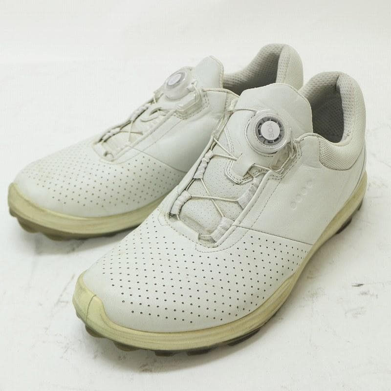 ★ECCO M GOLF BIOM HYBRID 3★BOAホワイト★26.5★
