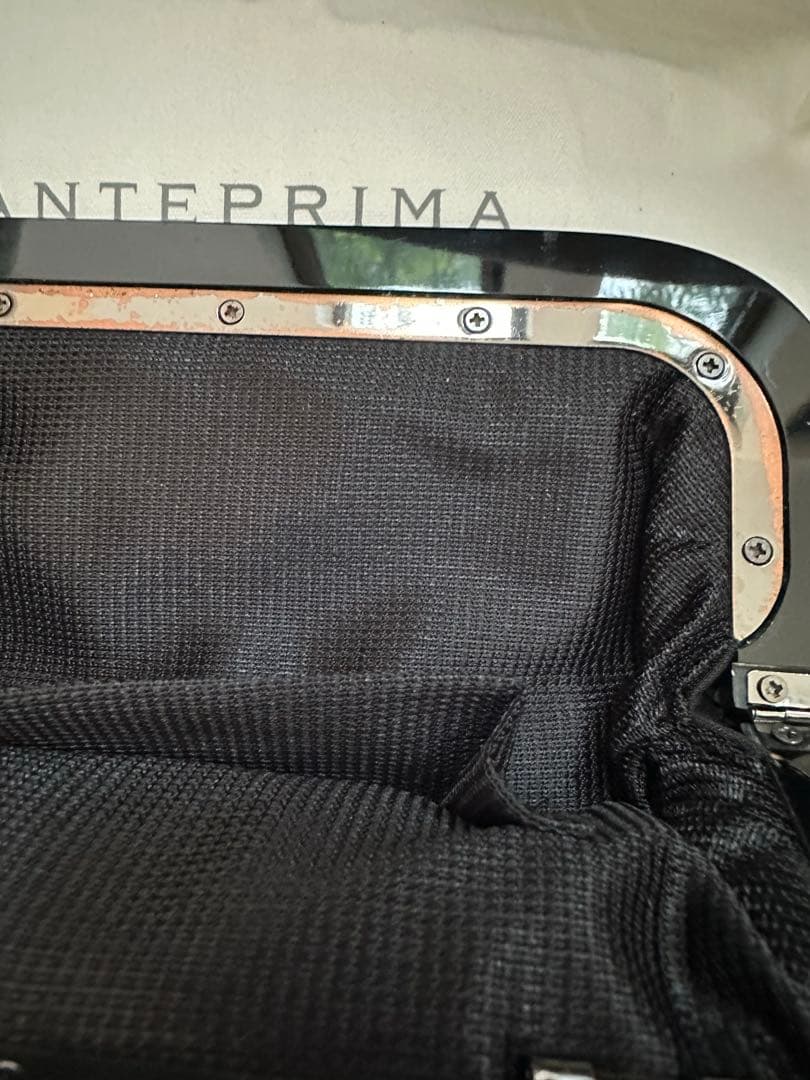 【美品】ANTEPRIMA ビーズショルダーバッグ・パーティバッグ　2way黒