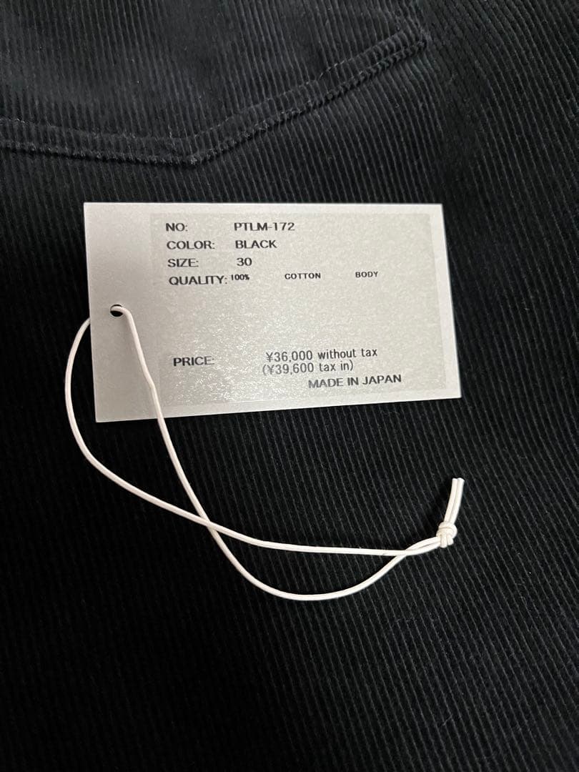 CIOTA Baggy 5 Pocket Corduroy Pants ブラック