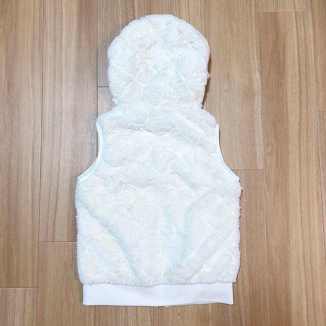 【美品】キャロウェイCallaway ゴルフウェア　ボア　ベスト 白系