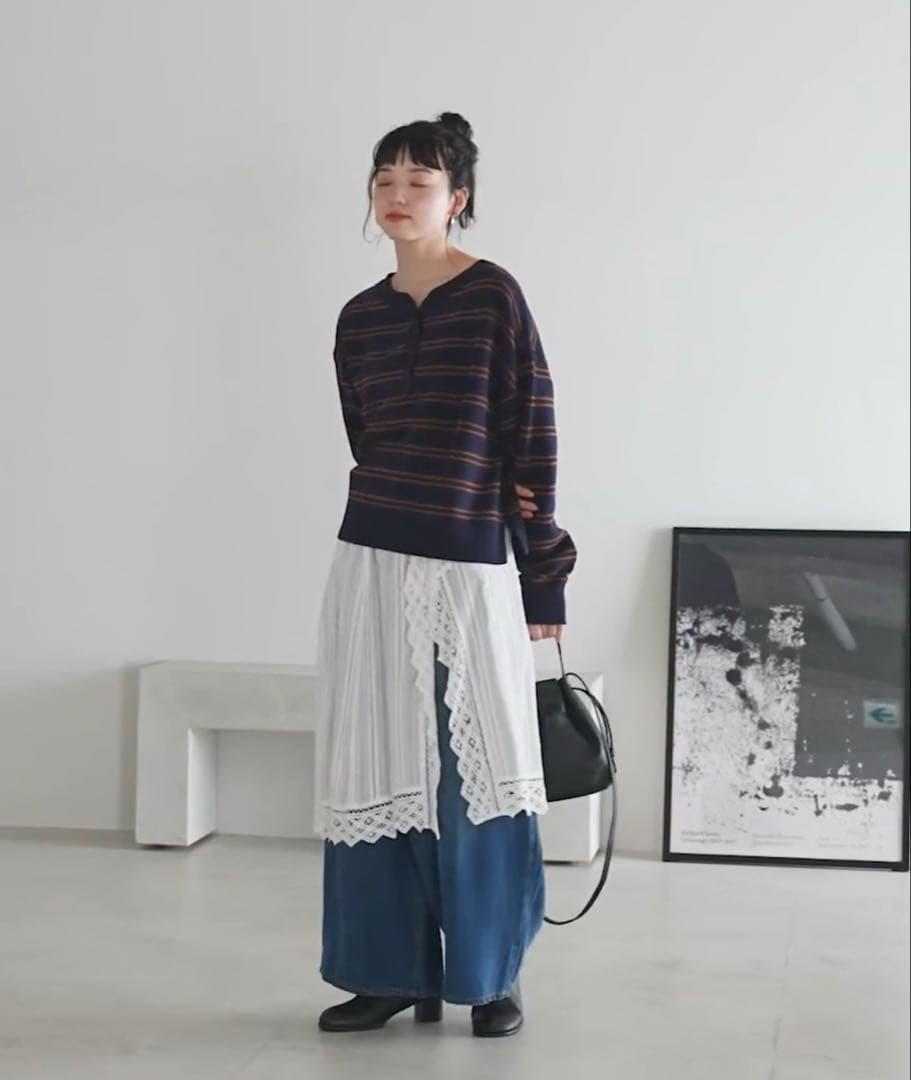 2WAYバテンフリルキャミスカート