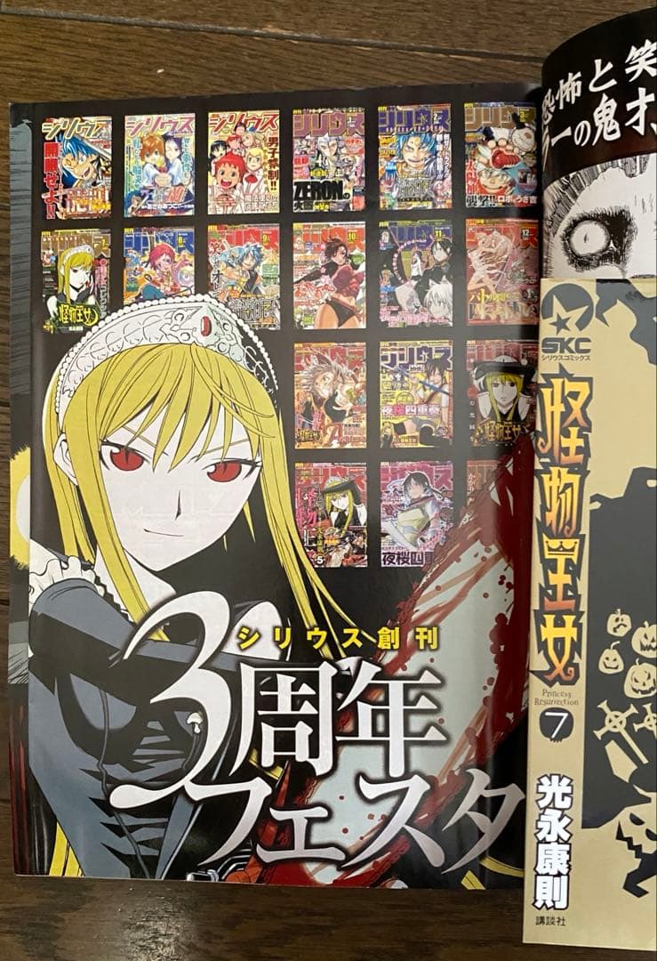 付録付き】月刊少年シリウス　2008年7月号　怪物王女　夜桜四重奏