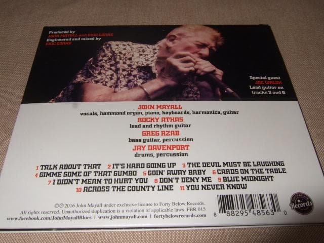 JOHN MAYALL,サイン入り,新品,Eric Clapton,Joe Wa