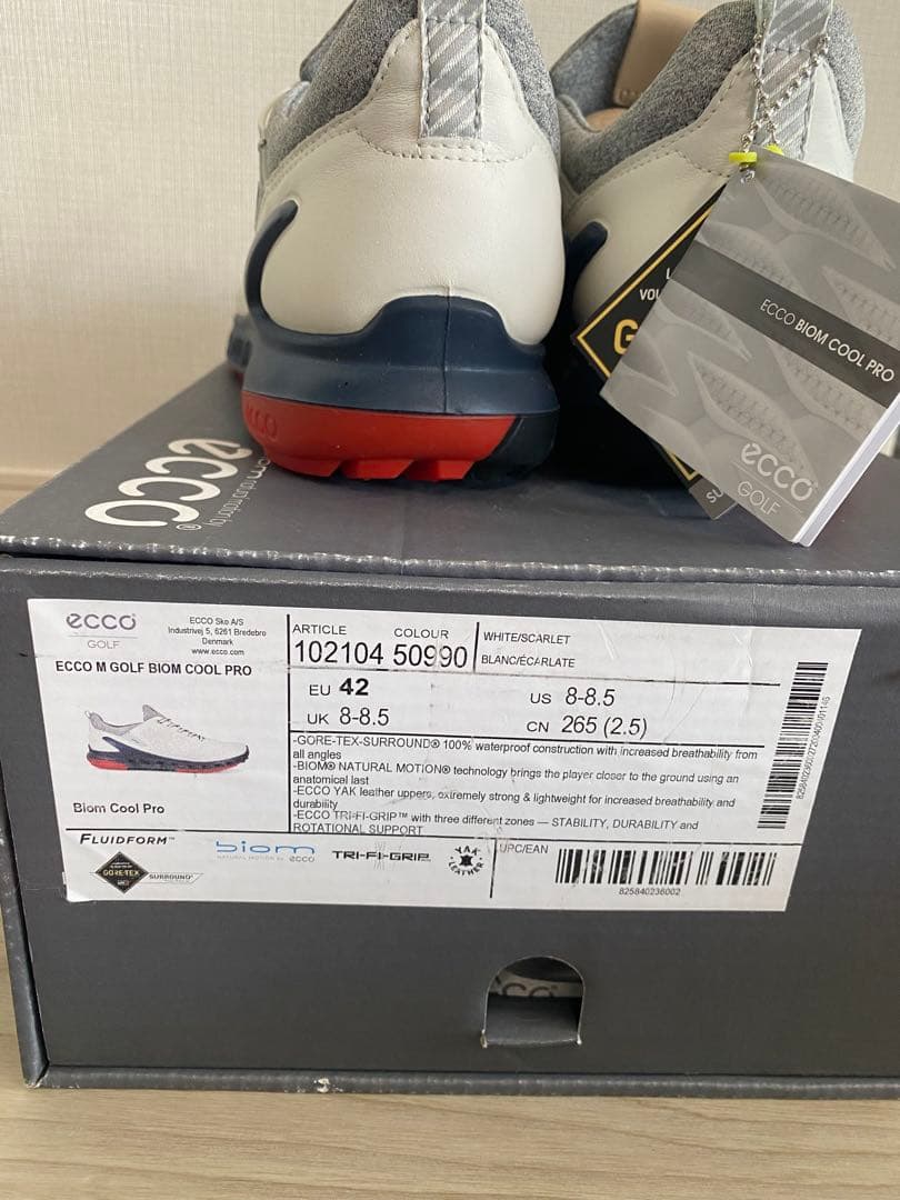 新品未使用ecco ゴルフシューズ 26.5〜27cm