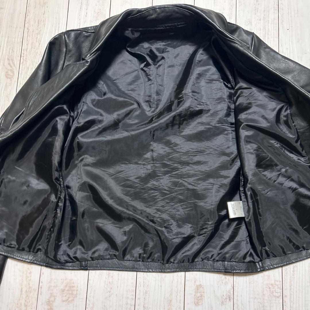 LHP ダブル ライダースジャケット レザージャケット 本革 ラムレザー S