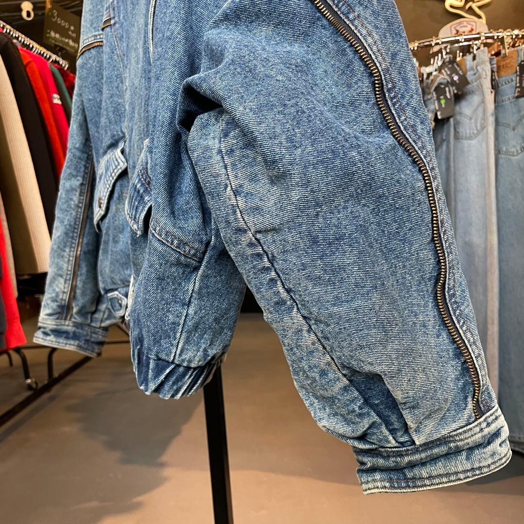 90s デニムブルゾン 短丈 ショート丈 デニムジャケット 古着