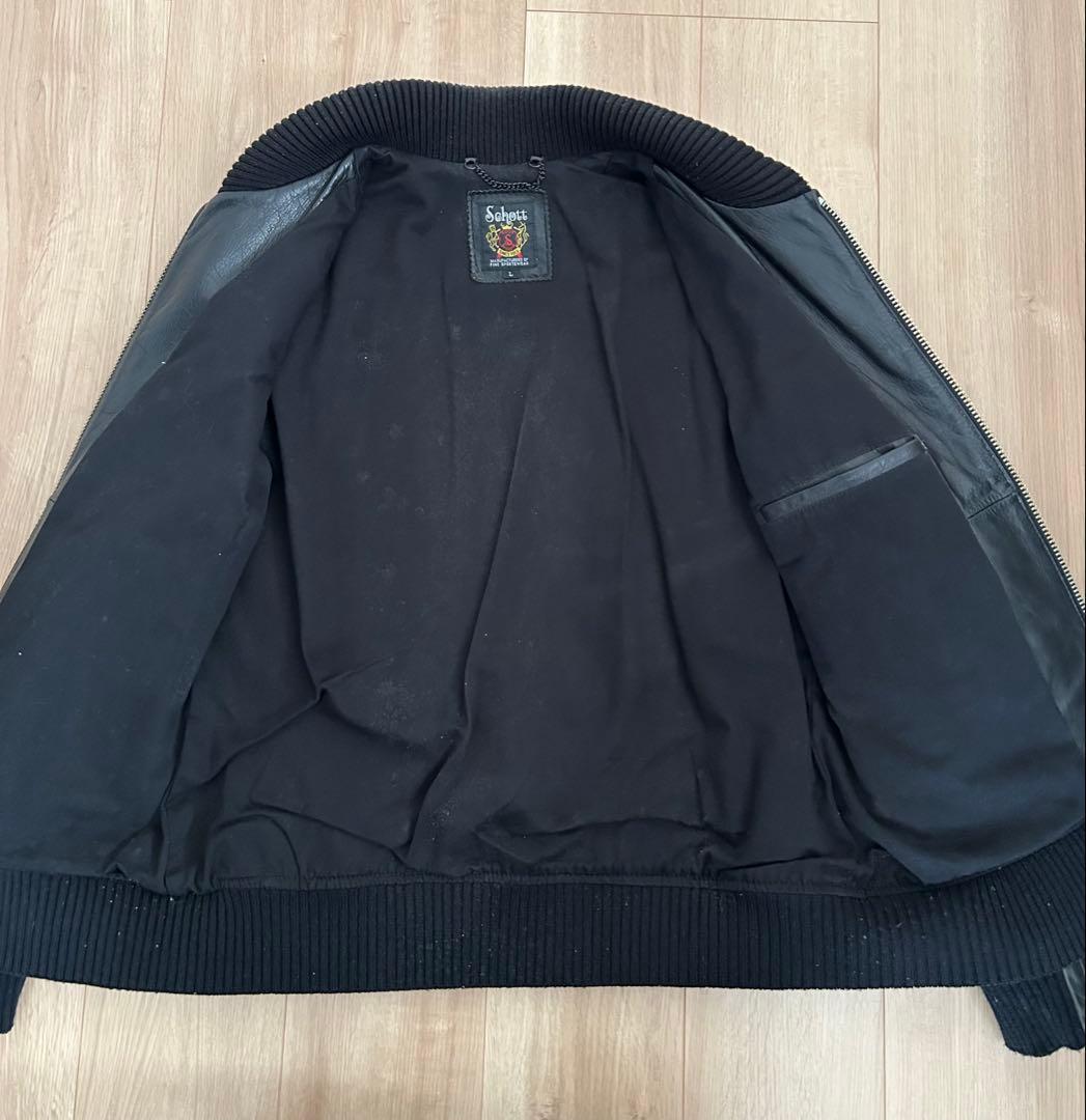 美品 SCHOTT ショット スタジアム ライダースジャケット