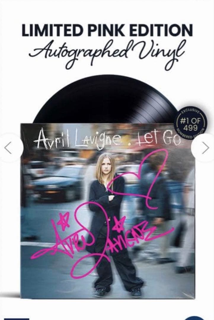【本人サイン入り】【未開封】Avril Lavigne Let Go レコード