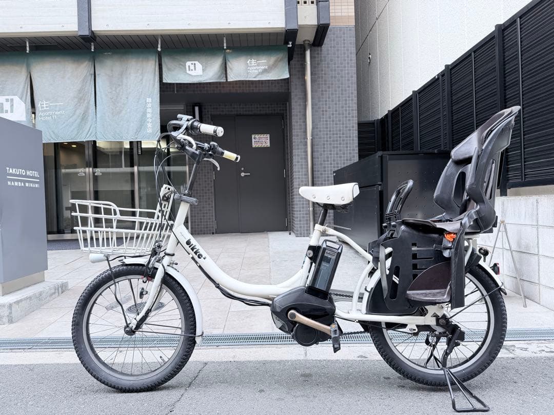 大阪府　子供乗せ　ブリヂストン　電動アシスト自転車 チャイルドシート付き