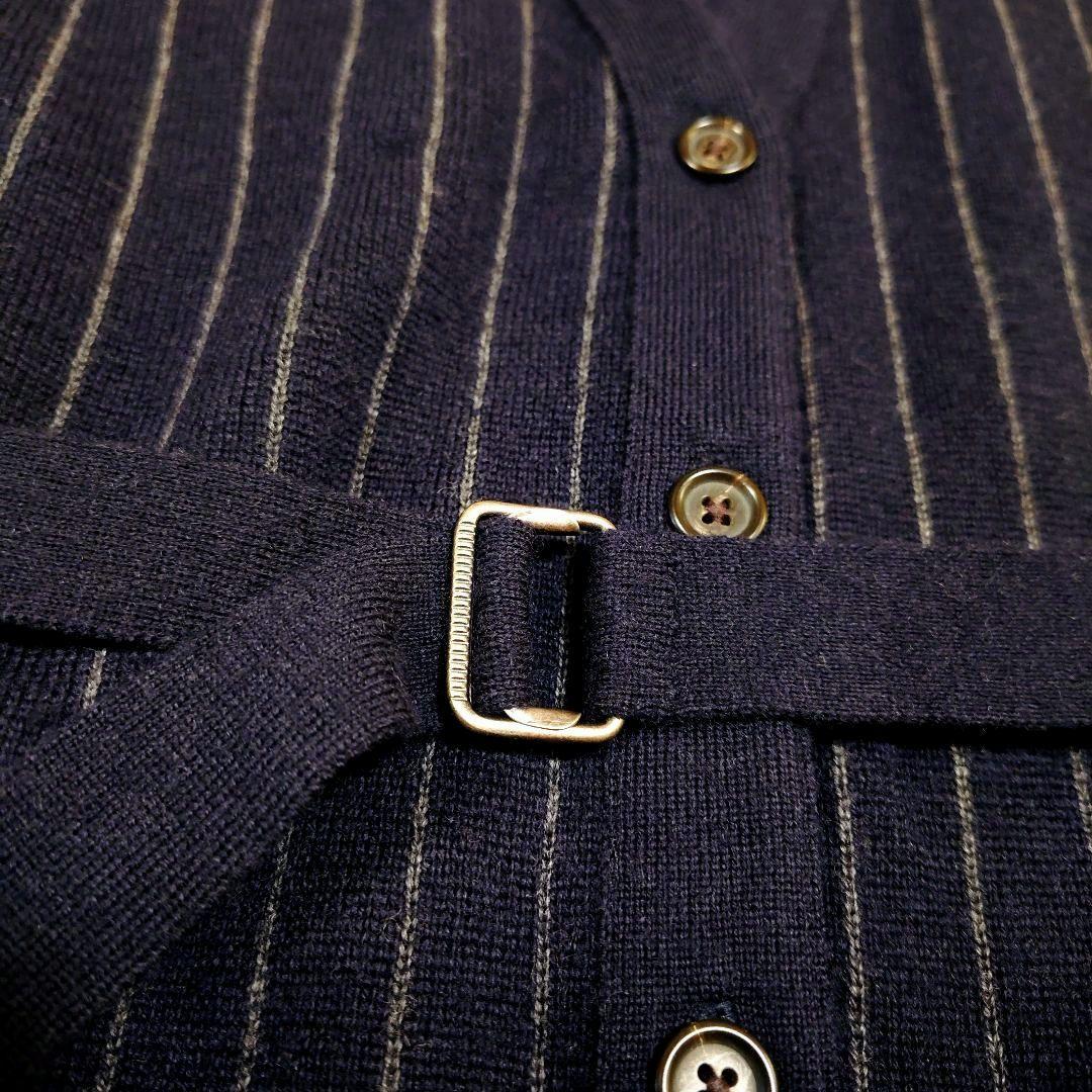 メリノウール ラムウール RALPH LAUREN ジレ ロングベスト ベルト付