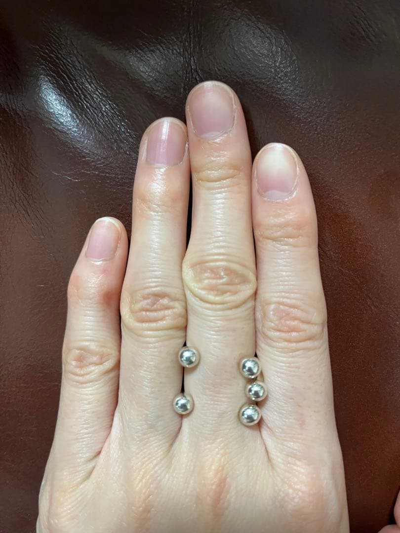 【silver925】ボール付きオープンリング