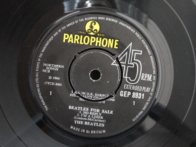EP★BEATLES★Beatles For Sale UK Y/B Parlo
