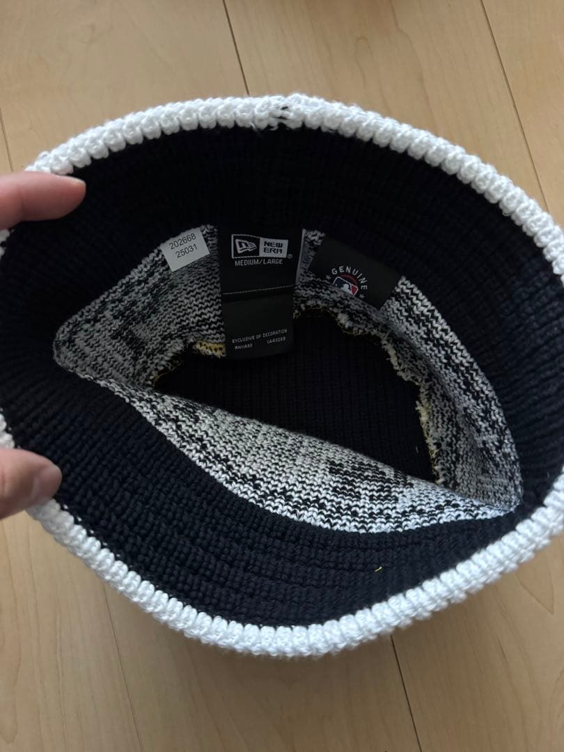 極美品 ミンナノ ニューエラ コラボ ドジャース クラッシャー ハット ニット