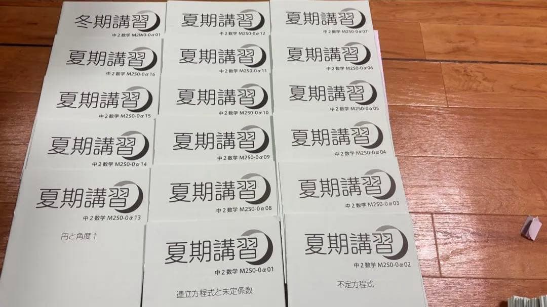 MAIN SAPIX 中学二年生用：数学 国語　英語複数冊セット全冊揃い