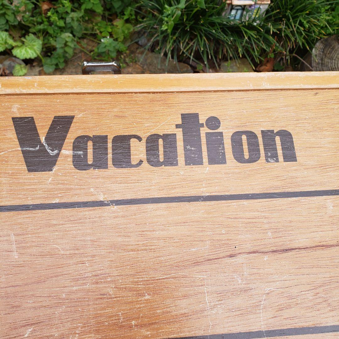 ☘️Vacation ウッド　折り畳み式　テーブル　チェア　木製　ヴィンテージ