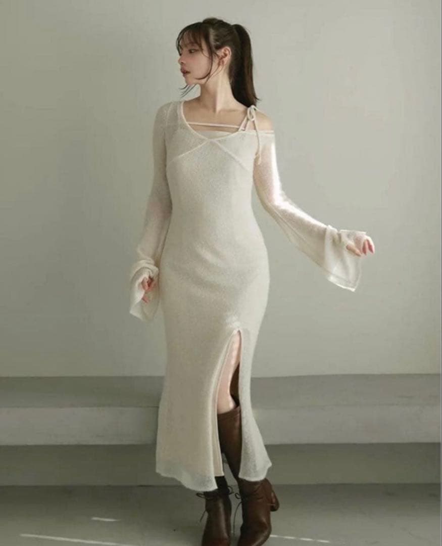 andmary Lamia knit set dress アンドマリー