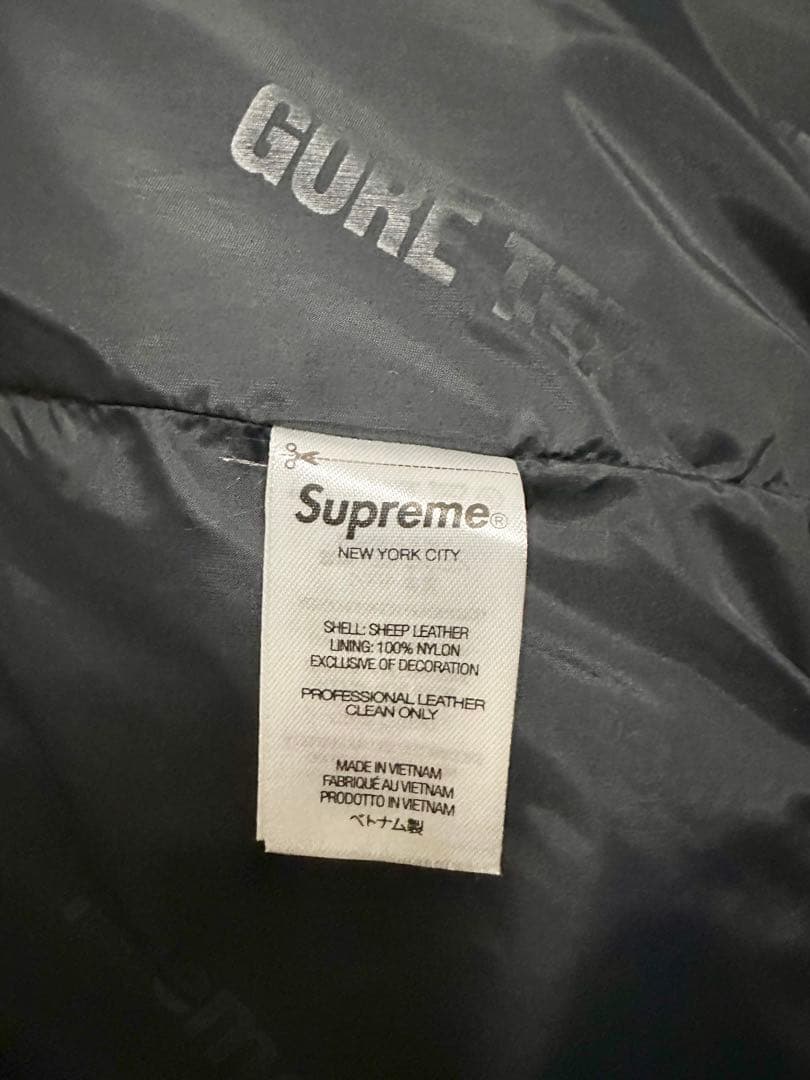 ジャケット・アウター Supreme GORE-TEX Leather Jacket \"Black\"