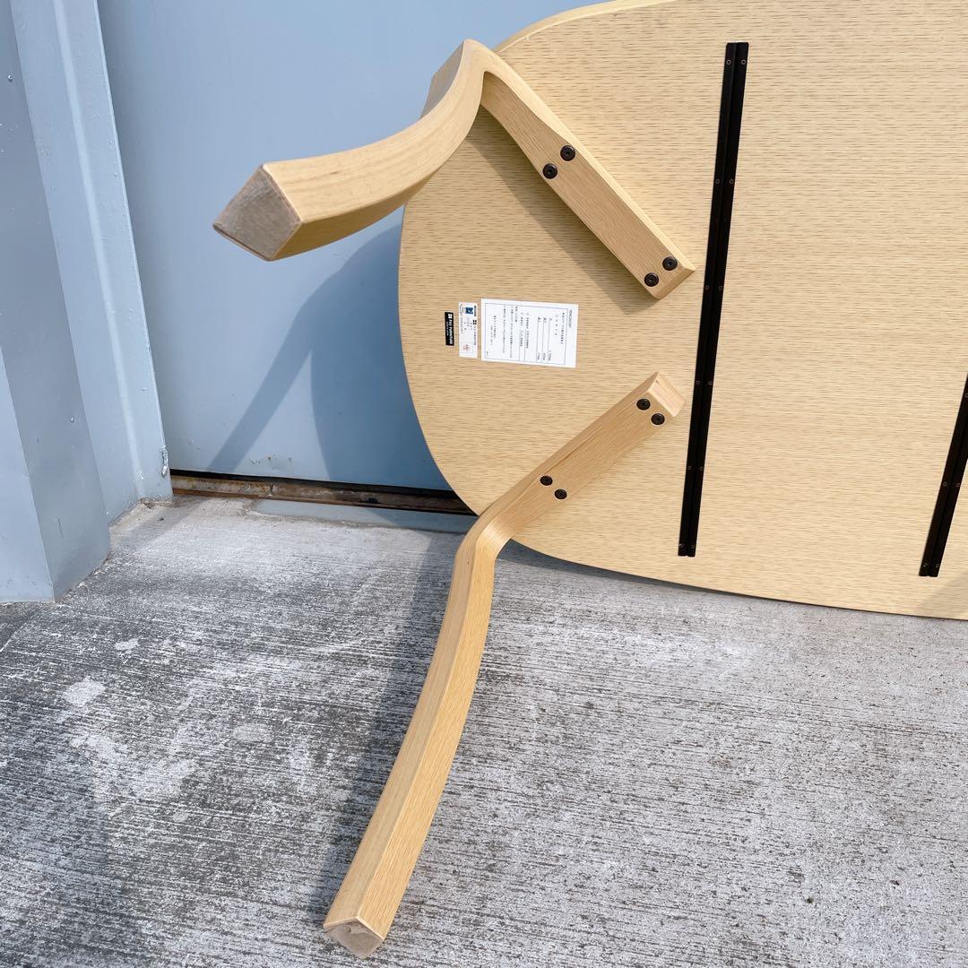 【美品】冨士ファニチア FUJI FURNITURE 楕円ダイニングテーブル