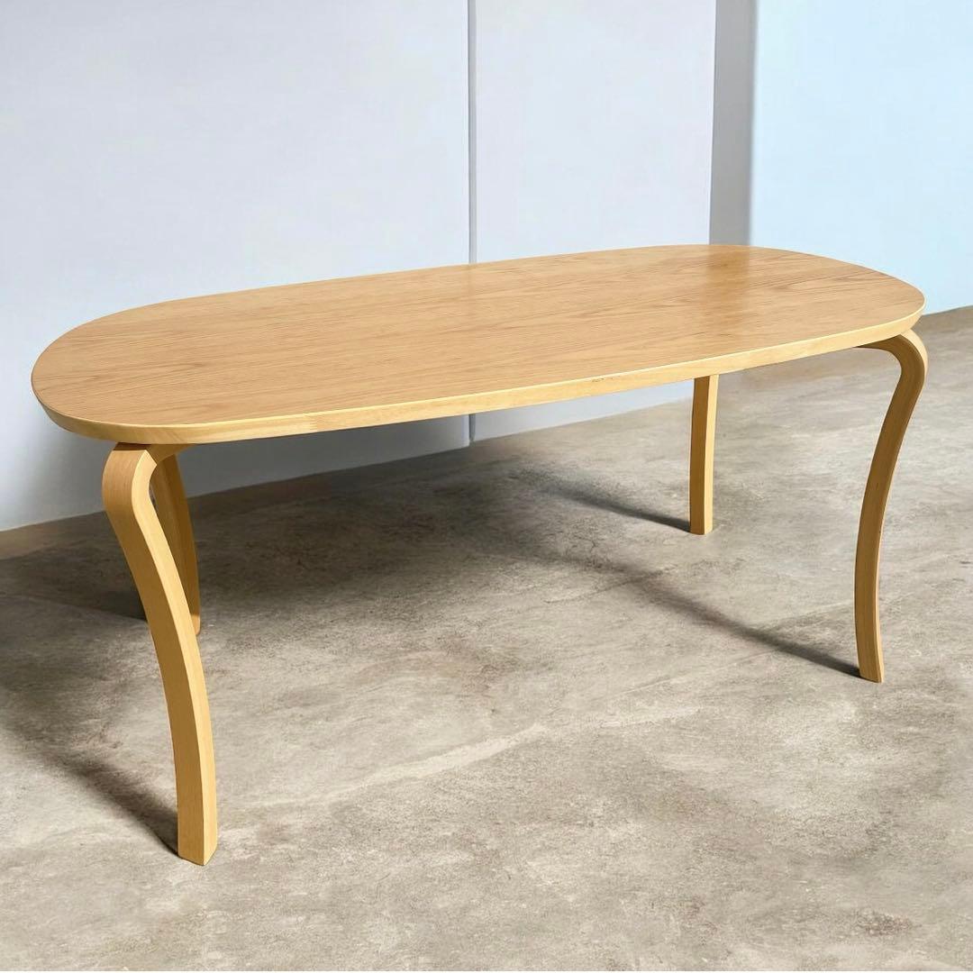 【美品】冨士ファニチア FUJI FURNITURE 楕円ダイニングテーブル