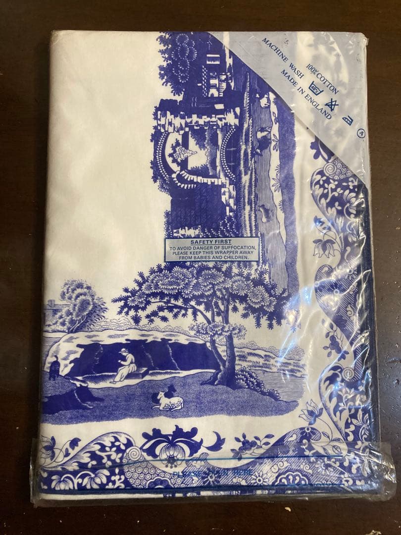 Spode 長方形テーブルクロス コットン 風景画柄
