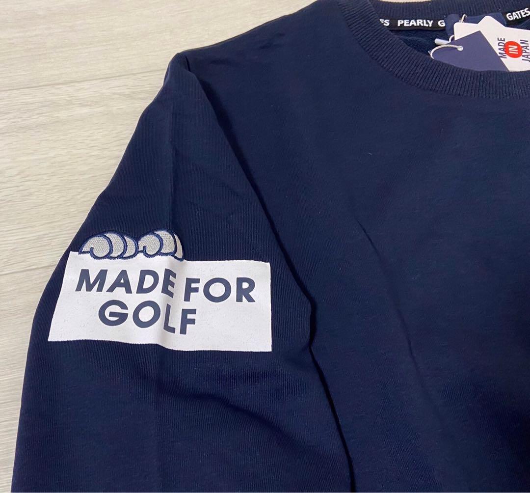 新品 正規品 パーリーゲイツ どうしちゃったPGスウェット紺 サイズ6 XL