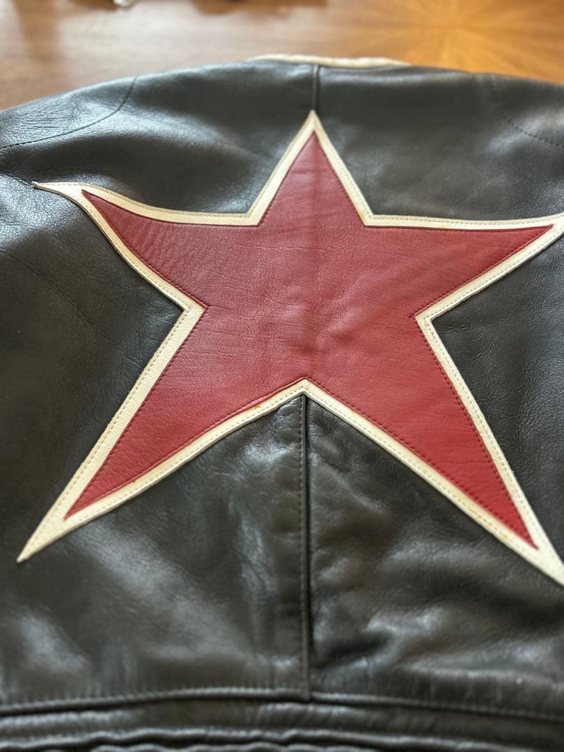 【稀少サイズ】美品 40vanson レザー ライダースジャケット バンソン 革
