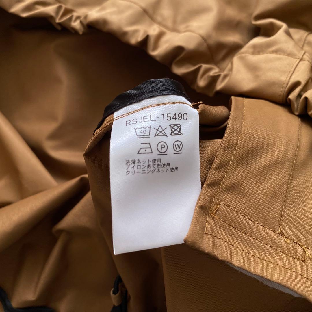 美品 TRUNK ヒロココシノ スタンドカラー ナイロン ジャケット 40 茶