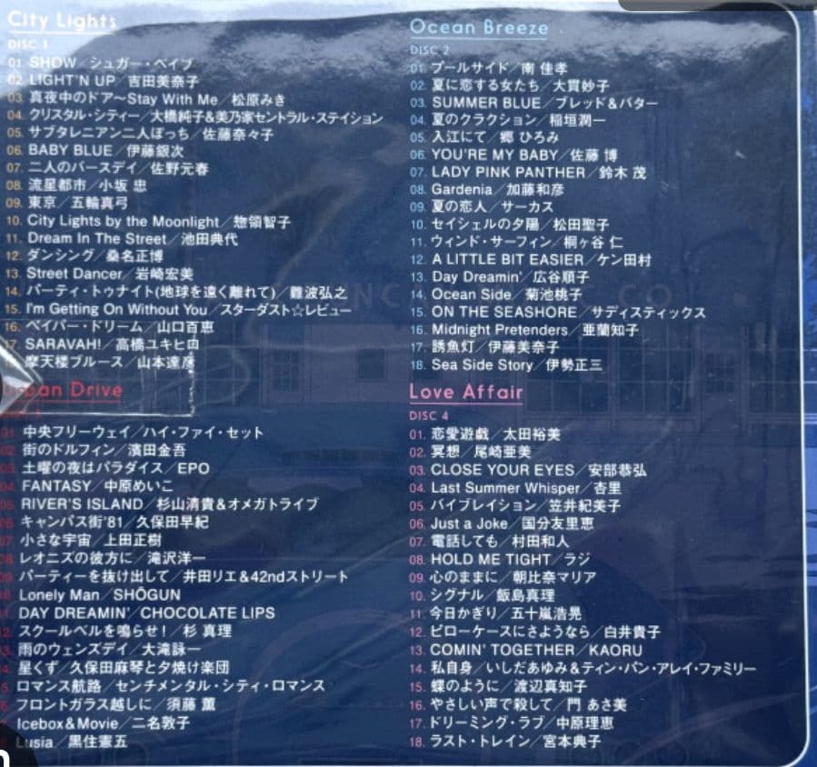 CITY POP STORIES -70's & 80's- CD-BOX4枚