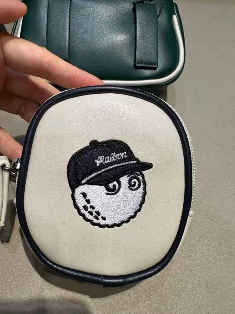 Malbonゴルフ ボールポーチ 防水2層式 ミニバッグ ウエスト＆手持ち兼用