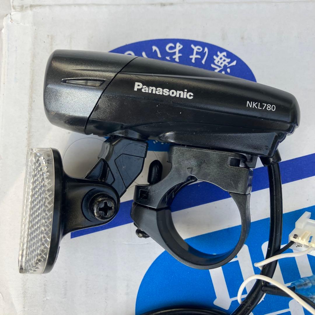 Panasonic 自転車用ライト NKL780と手元スイッチとセンサー線の3点