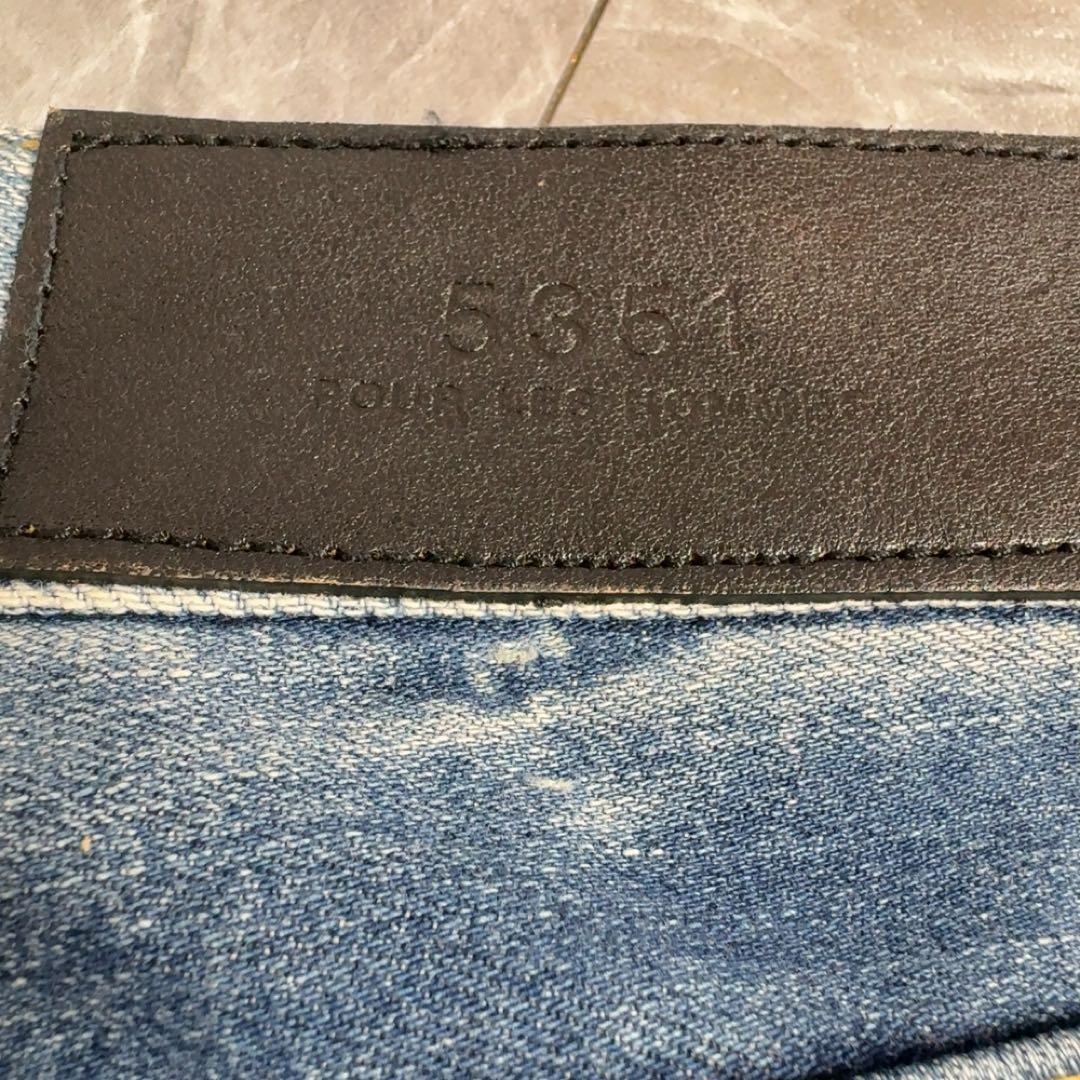 希少 5351 PourLes Hommes ダメージ加工 デニムパンツ 46