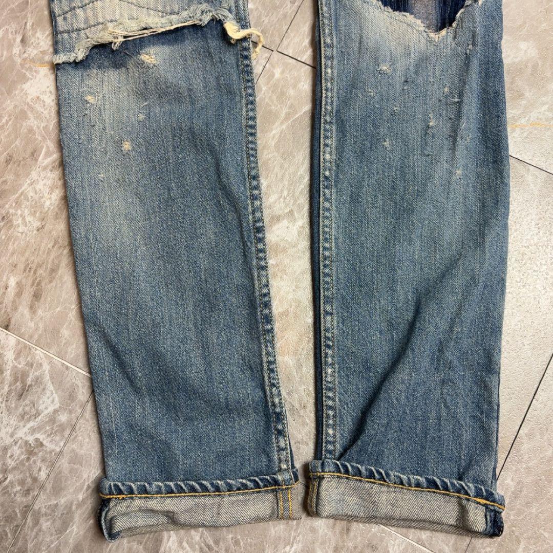 希少 5351 PourLes Hommes ダメージ加工 デニムパンツ 46