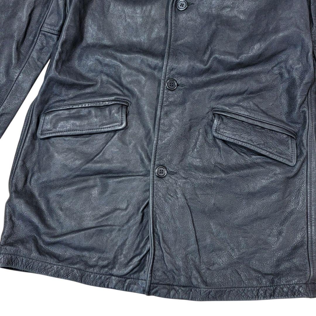 希少 イタリア製 スチュワートレザー Stewart Leather カーコート