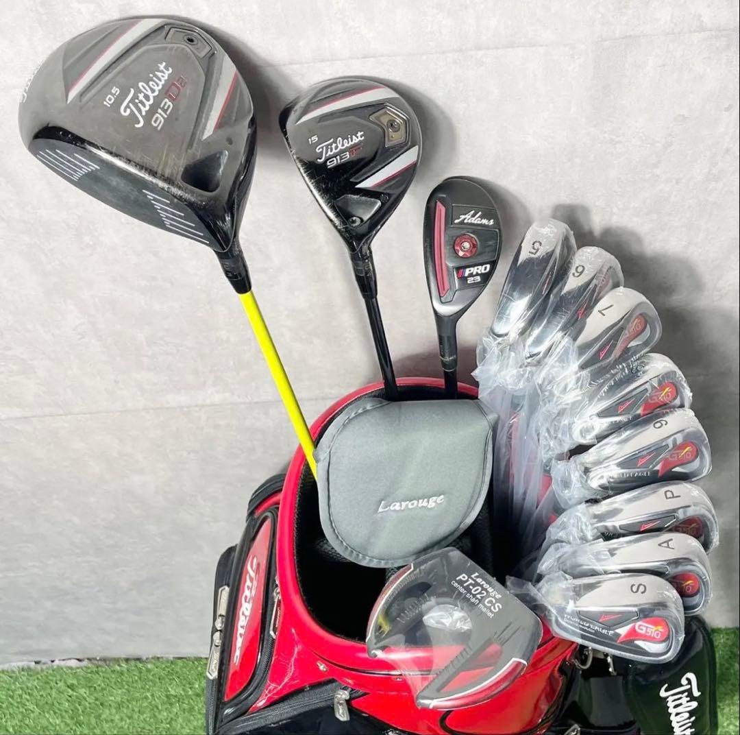【貴重なレフティ】タイトリスト 913D2 ゴルフクラブセット 12本 S 左用