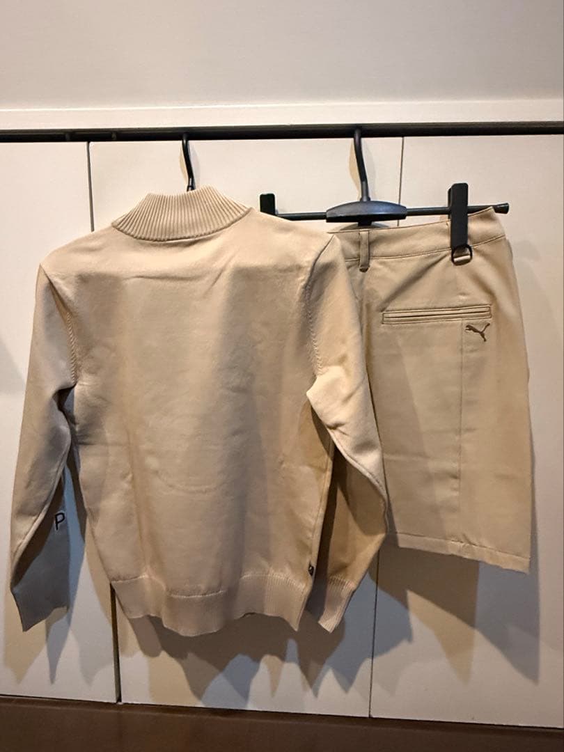 お値下げ　新品　PUMA ベージュ　スカートセット　M
