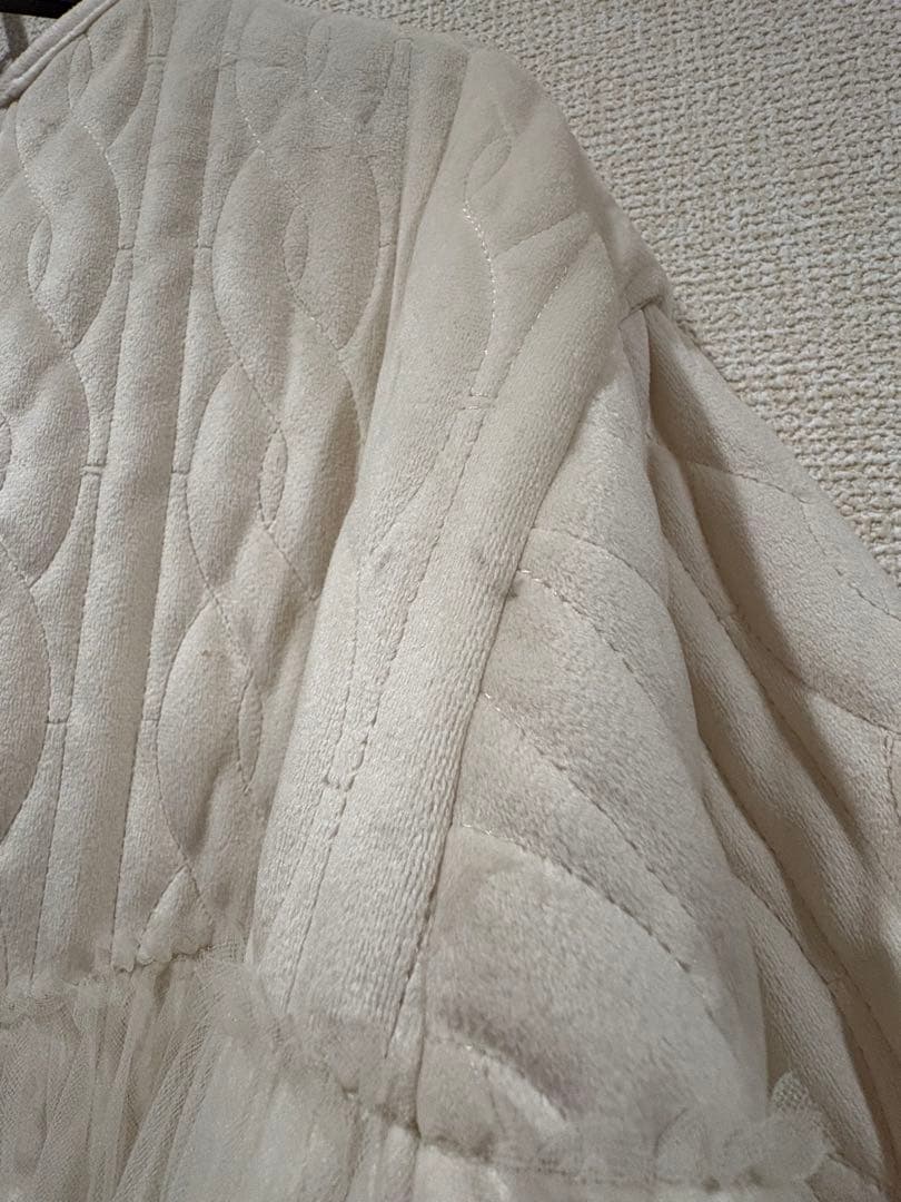 【euw】nuance quilting tulle outer / ivory