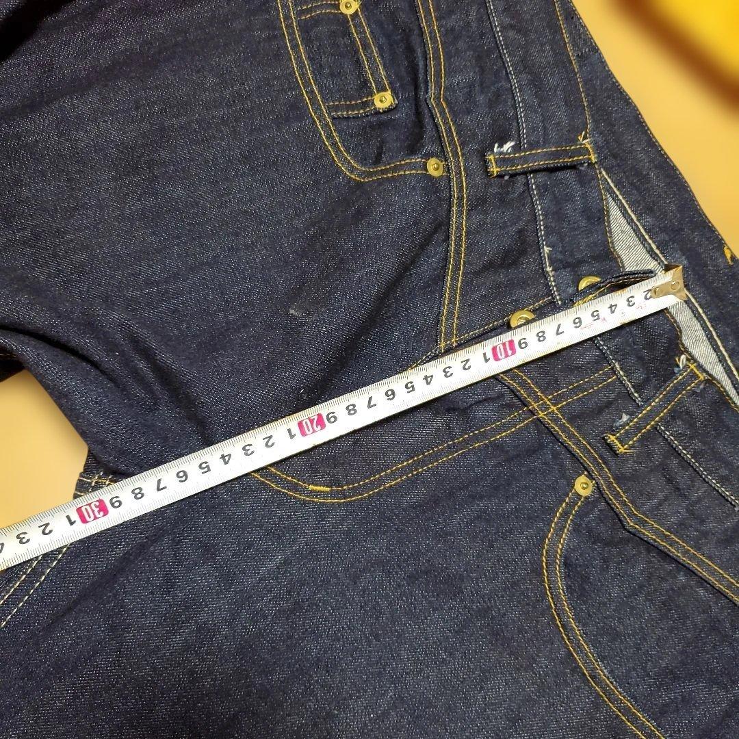 ギャングスタビル、ストレートデニム 濃紺 美品