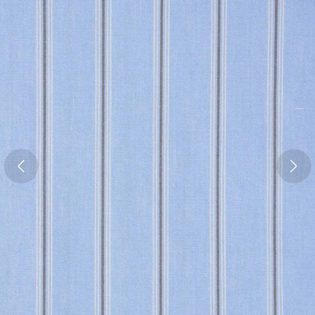 MidiUmi パターンショートシャツ ブルーストライプ