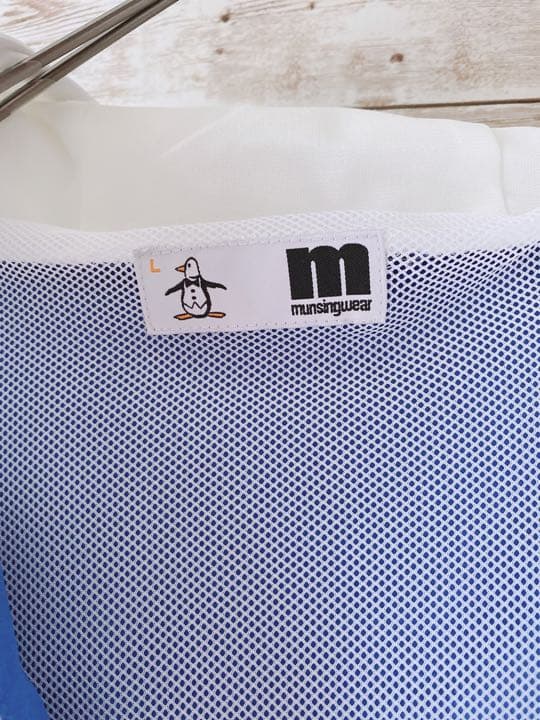 マンシングウェア ブルーホワイトオレンジ アウター 美品 サイズL