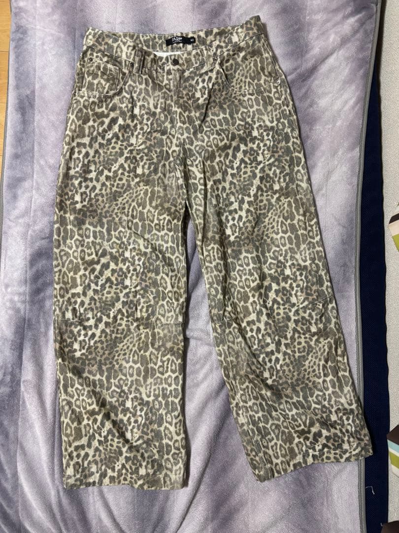 Jaded london レオパード柄 ワイドパンツ