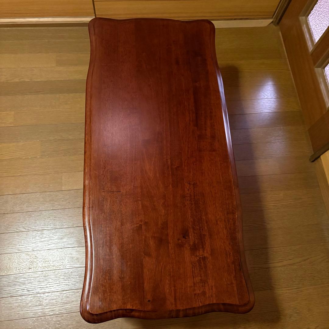 アンティーク調 猫脚 ローテーブル センターテーブル 幅100cm