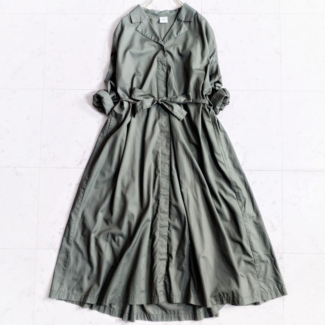 極美品✨アーバンリサーチドアーズ オープンカラー コットンシャツワンピース
