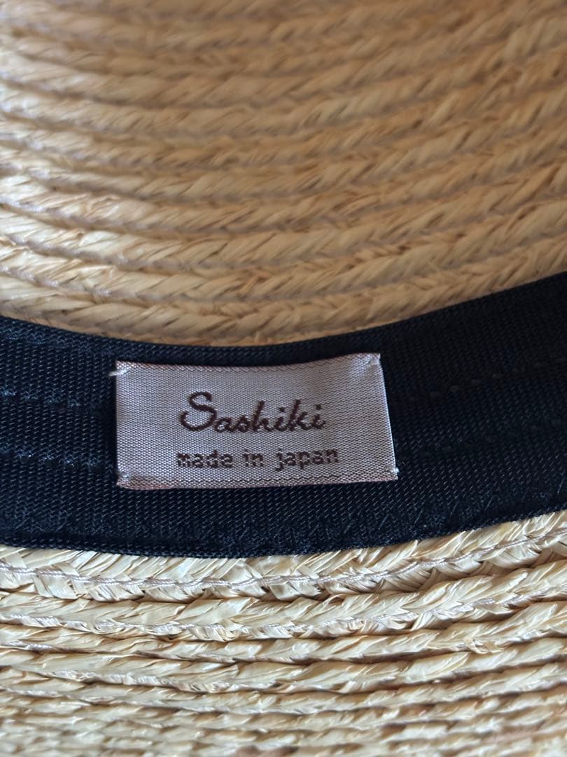 Sashiki サシキ　ラフィア帽子 （未使用品）