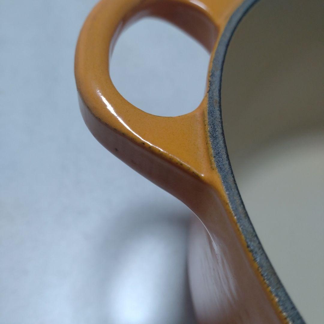 LE CREUSET 両手鍋 オレンジ　18cm
