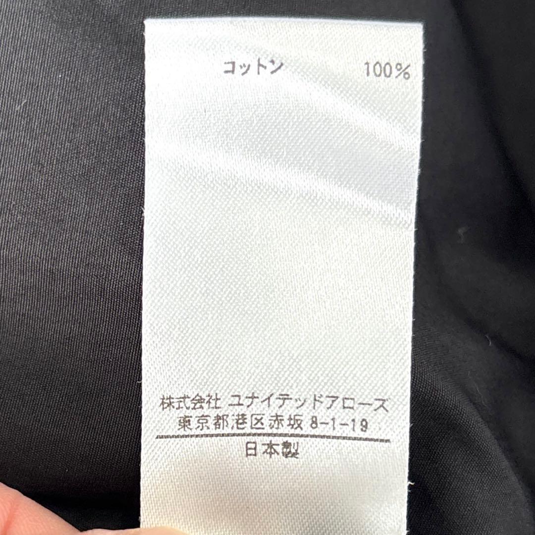 専用【美品/38】ブラミンク　コットン　クルーネック　ギャザースリーブ　ワンピ