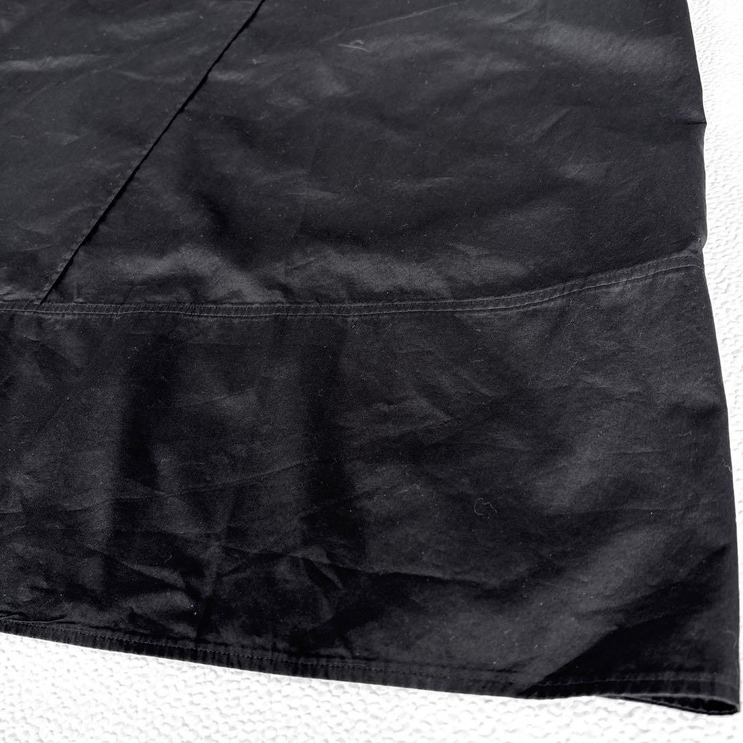 専用【美品/38】ブラミンク　コットン　クルーネック　ギャザースリーブ　ワンピ