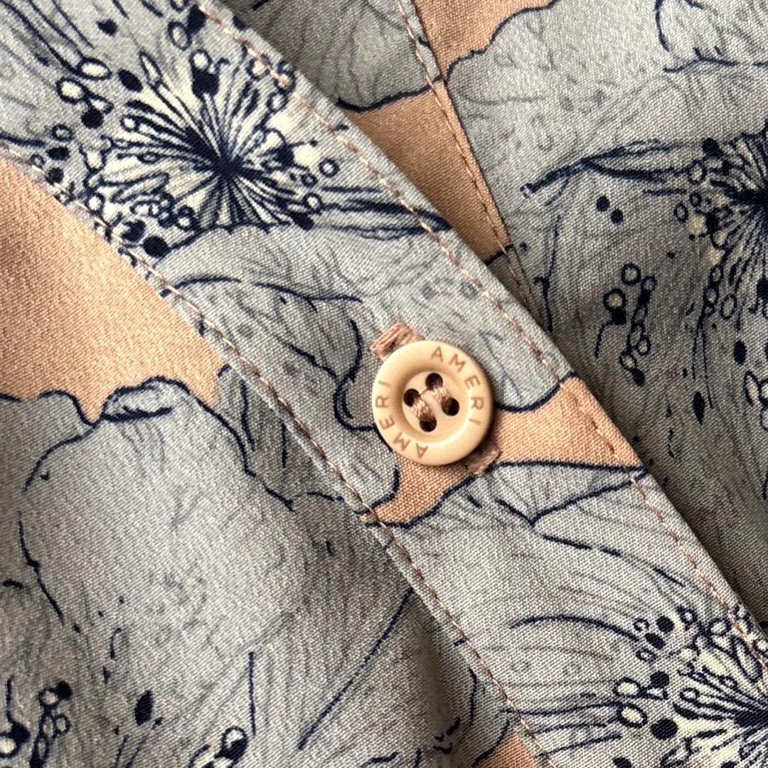 美品【完売品】AMERI VINTAGE TIE SHIRT DRESS 花柄