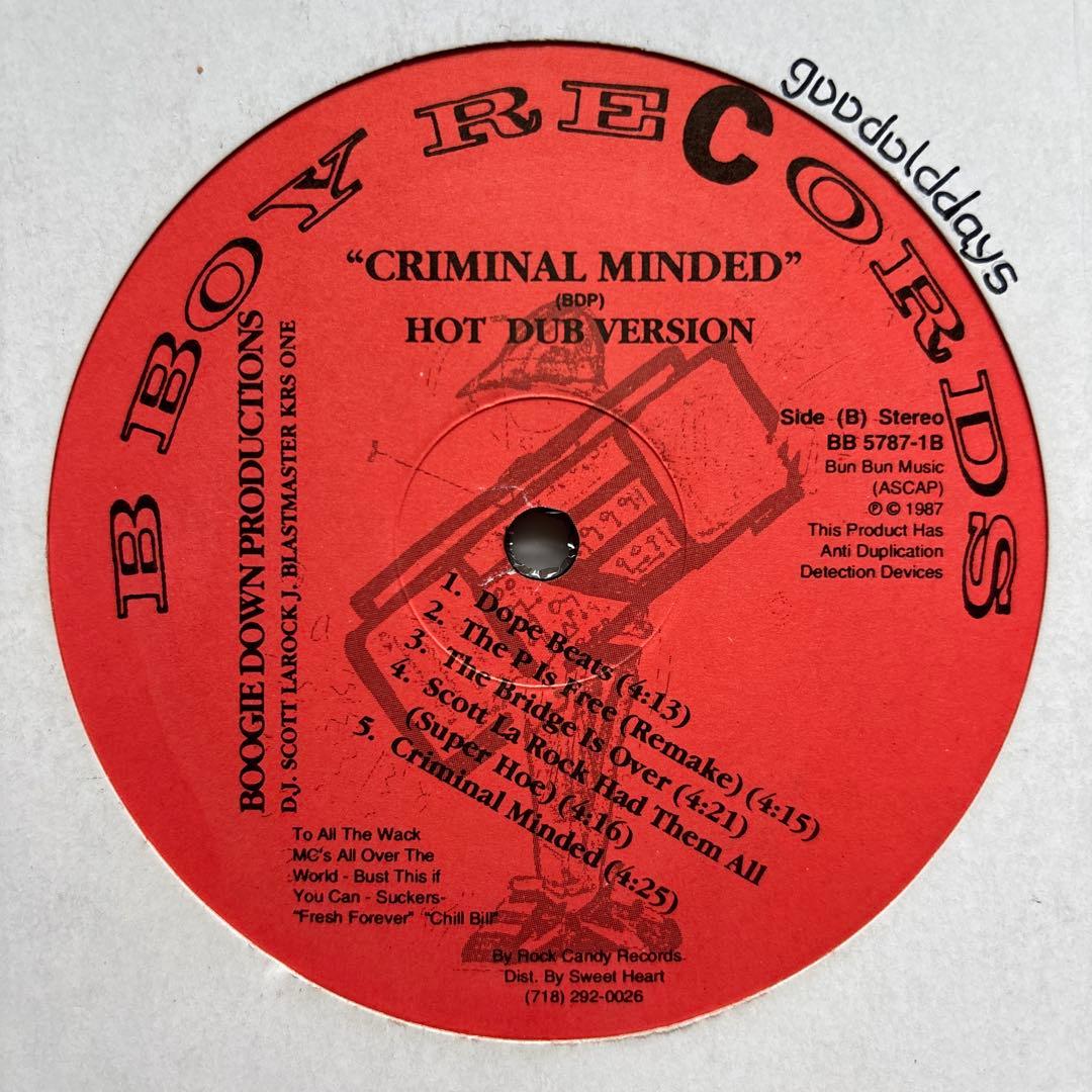 B.D.P-Criminal Minded (1stインストアルバム) ③