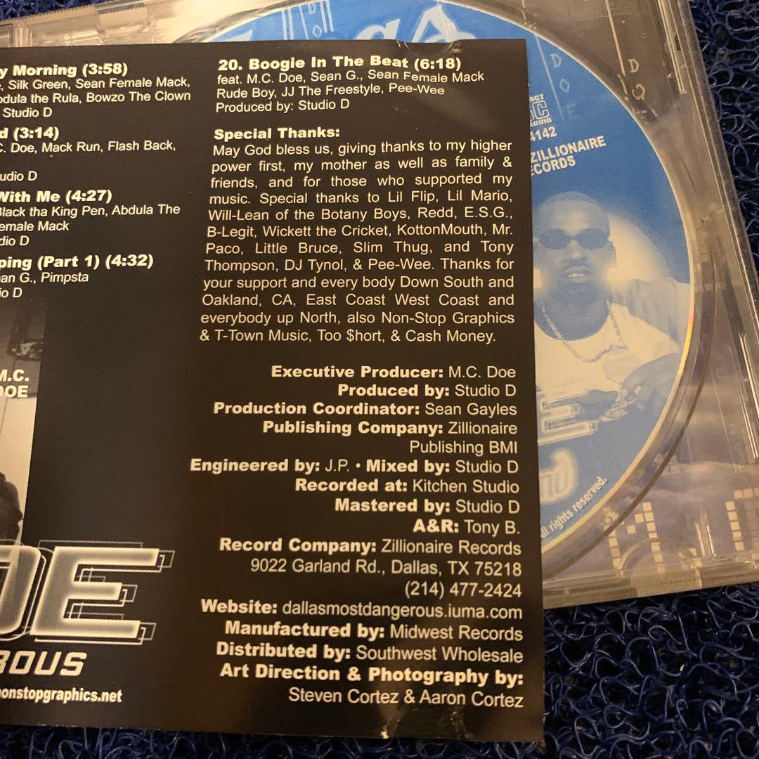洋楽 g-rap M.C. DOE LIVING LIKE A  FIEND