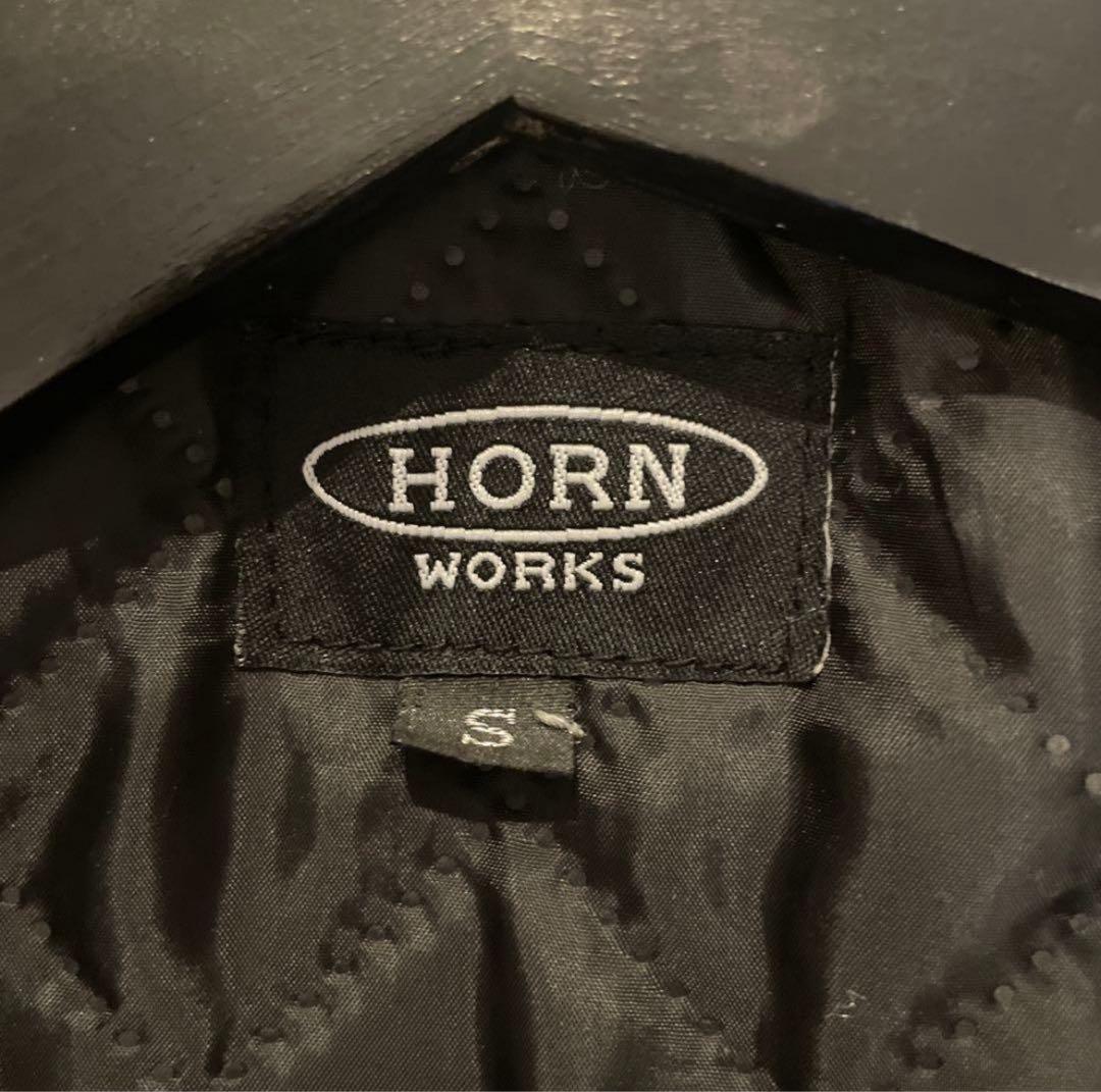 Horn works シングルライダースジャケット 黒　レザージャケット